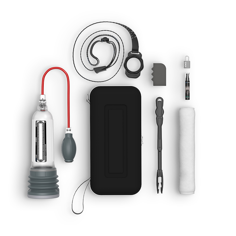 BOMBA PARA O PÉNIS COM ACESSÓRIOS BATHMATE HYDROXTREME 11 TRANSPARENTE 3