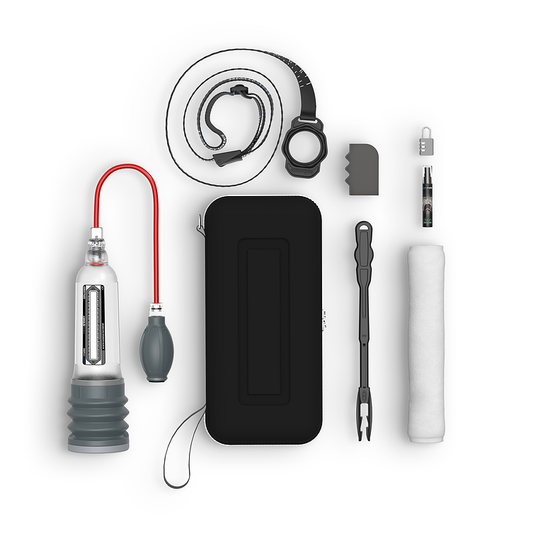 BOMBA PARA O PÉNIS COM ACESSÓRIOS BATHMATE HYDROXTREME 9 TRANSPARENTE 3