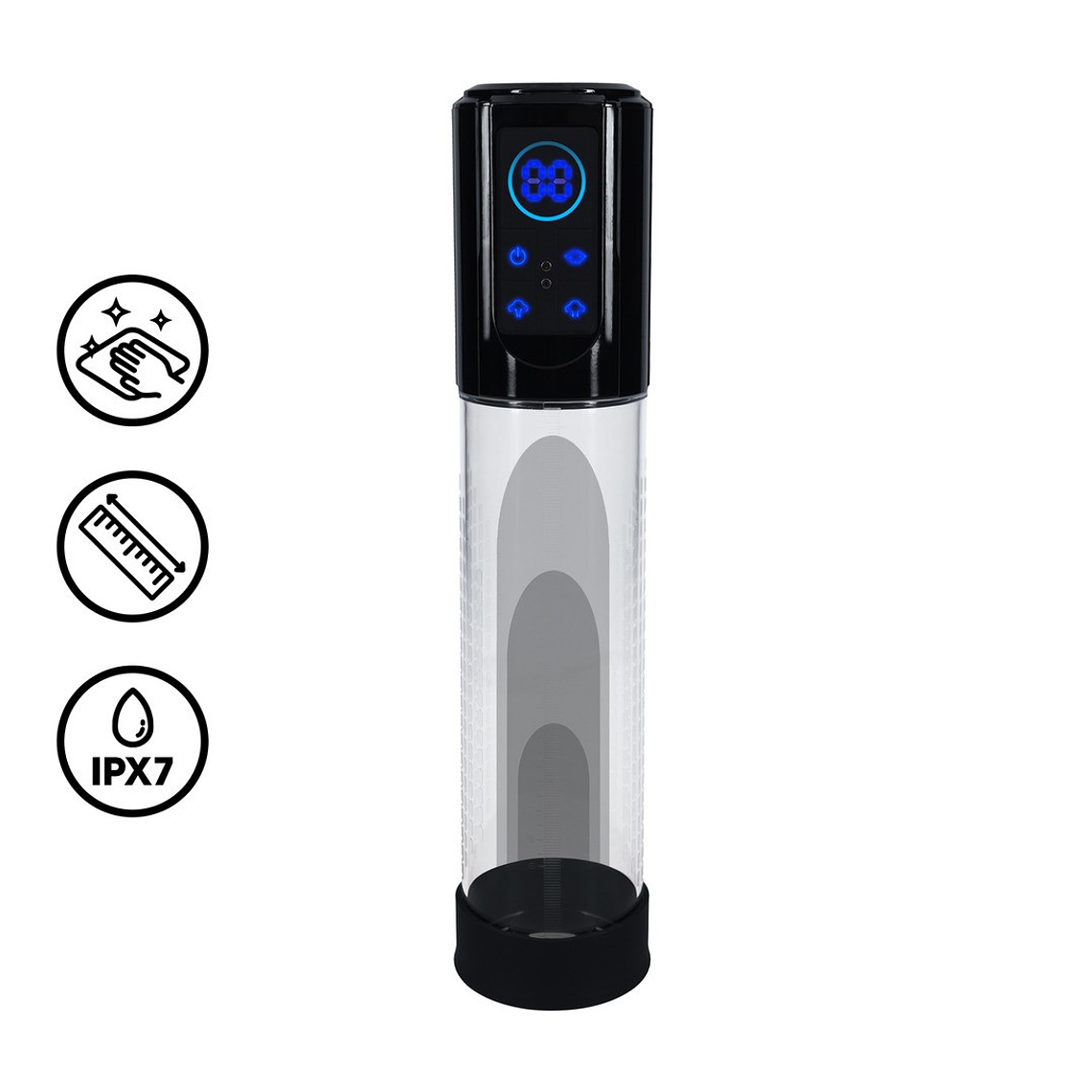 BOMBA PARA O PÉNIS AUTOMÁTICA MEGALIFT PRETO PUMPED 1