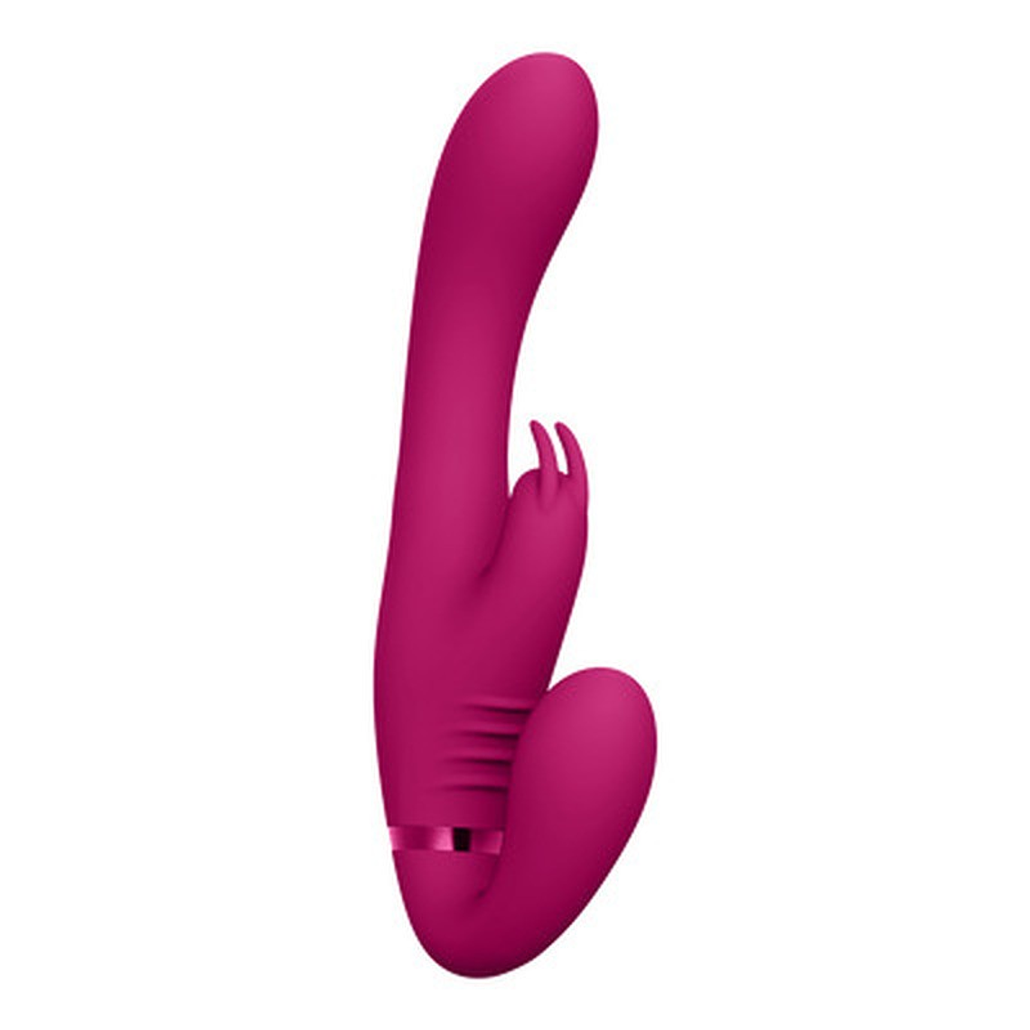 STRAP-ON SEM ARNÊS SUKI VIBRATING RABBIT ROSA VIVE 1