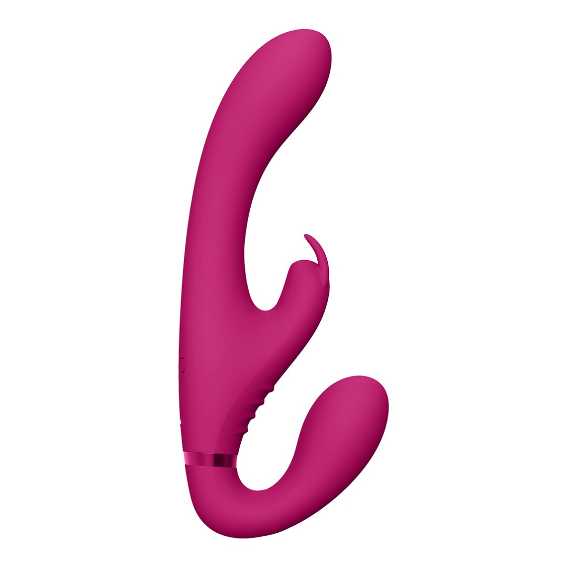 STRAP-ON SEM ARNÊS SUKI VIBRATING RABBIT ROSA VIVE 4