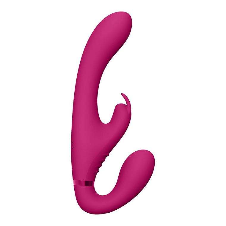 STRAP-ON SEM ARNÊS SUKI VIBRATING RABBIT ROSA VIVE 4