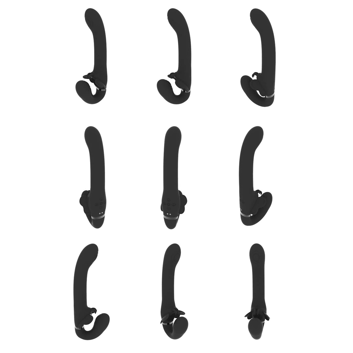 STRAP-ON SEM ARNÊS SATU PULSE-WAVE AND VIBRATING PRETO VIVE  6