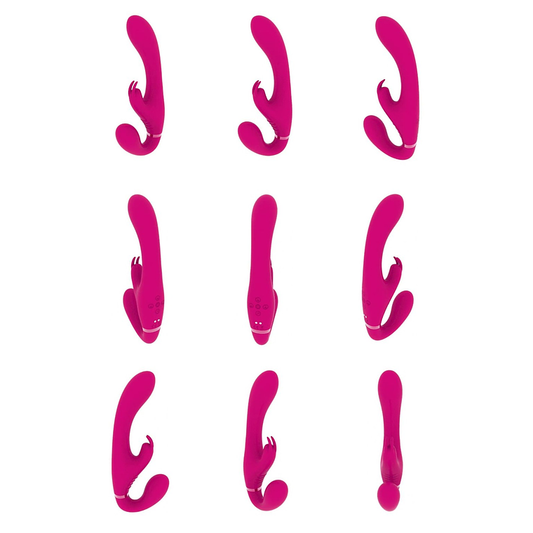 STRAP-ON SEM ARNÊS SUKI VIBRATING RABBIT ROSA VIVE 6