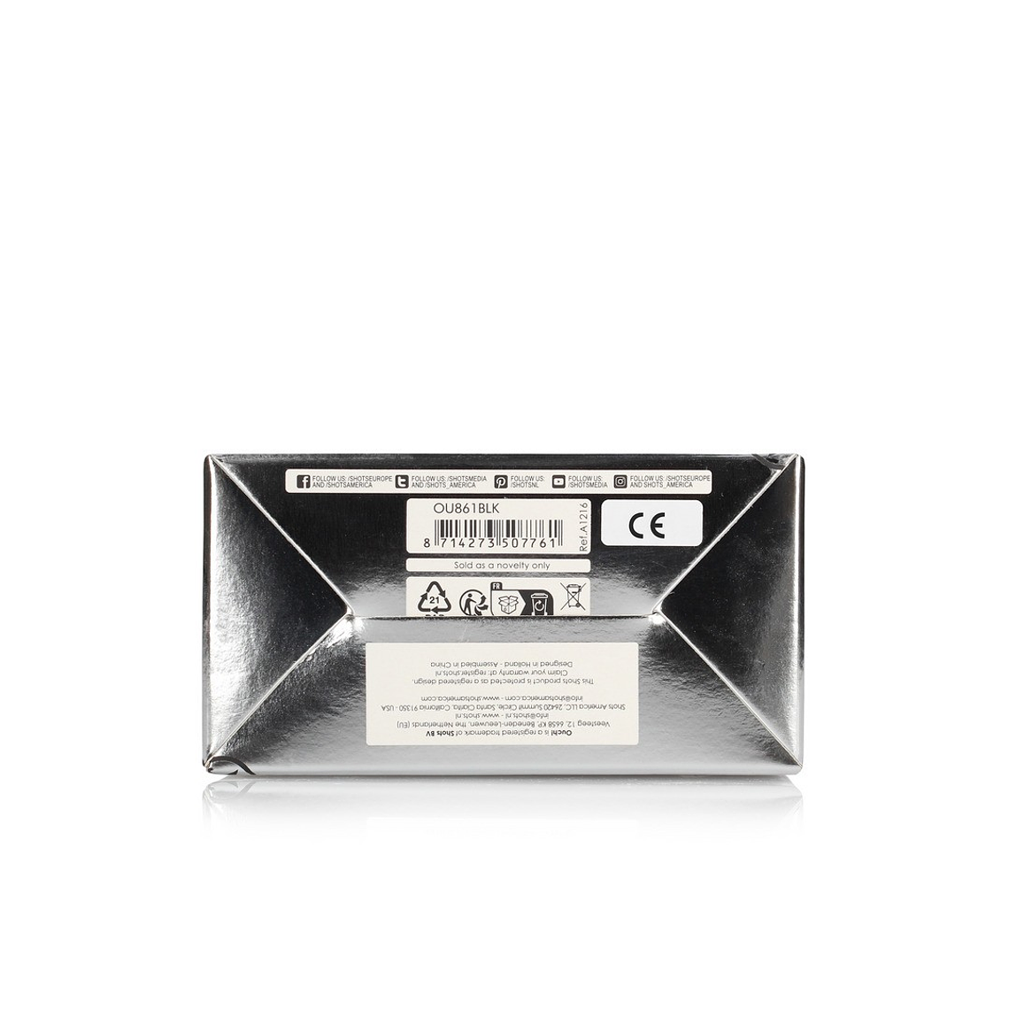 ARNÊS  AJUSTÁVEL COM VIBRADORES RECARREGÁVEIS PRETO OUCH! 4