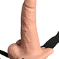 ARNÊS COM DILDO OCO RECARREGÁVEL 6' HOLLOW RECHARGEABLE STRAP-ON COM COMANDO FETISH FANTASY SERIES - Thumbnail 2