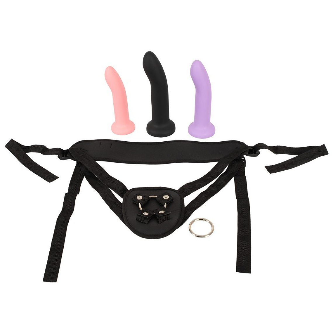 CONJUNTO DE ARNÊS COM 3 DILDOS YOU2TOYS 2