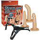 STRAP-ON COM 3 DILDOS BRANCOS - thumbnail 2