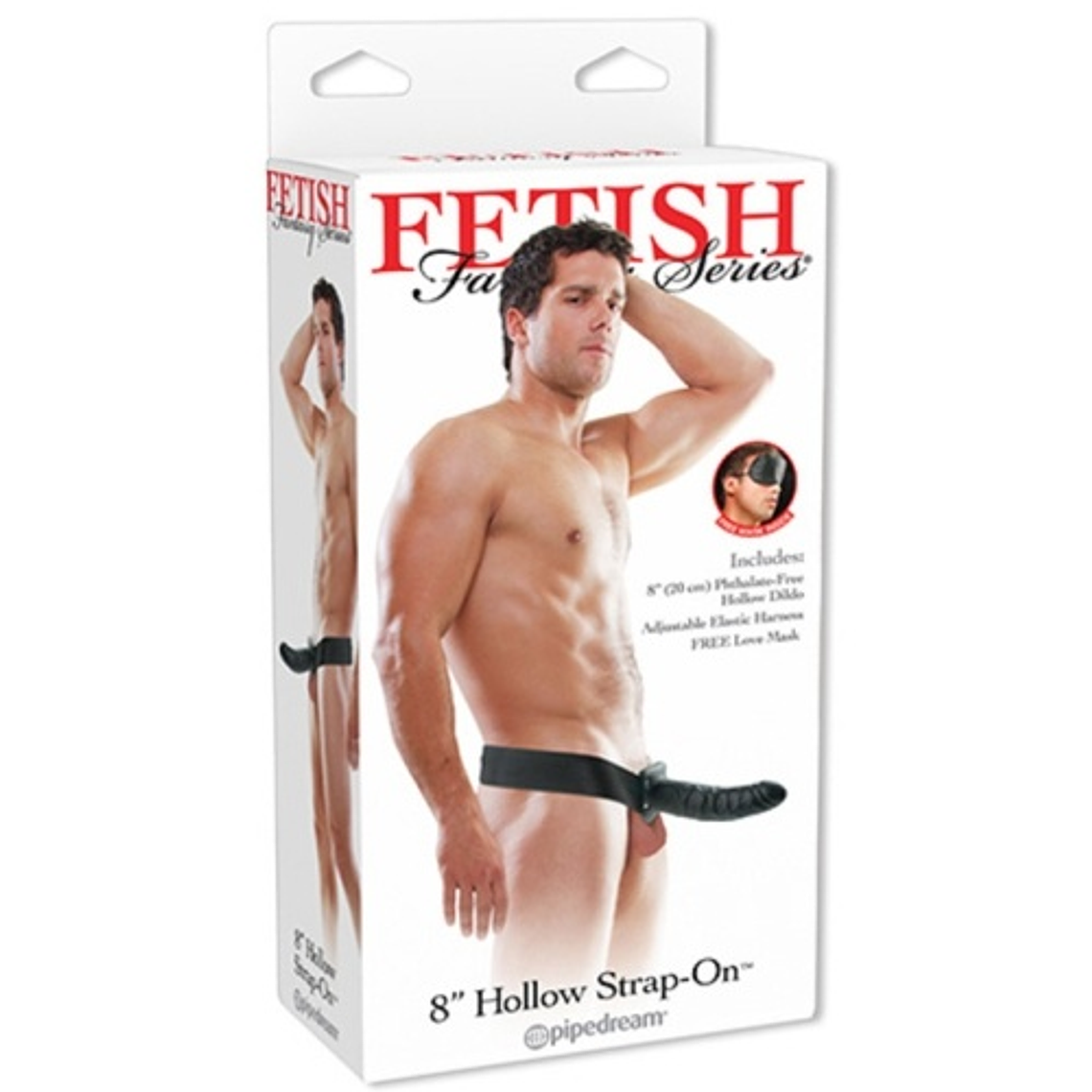 STRAP-ON OCO 8'' HOLLOW FETISH FANTASY SERIES PRETO 2