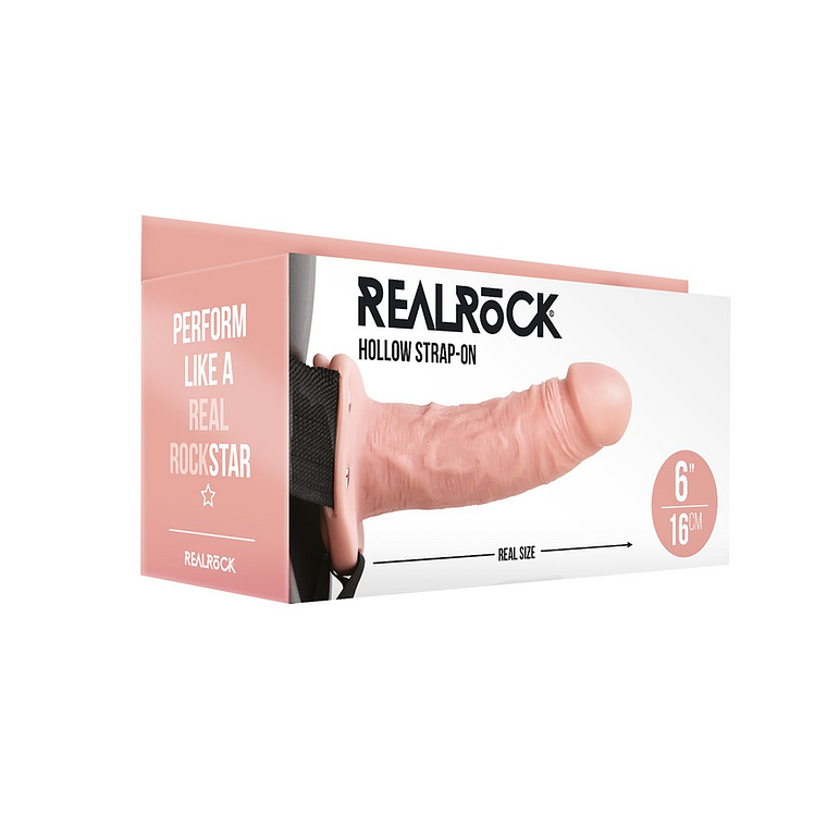 STRAP-ON OCO 6 /15,5 CM FLESH REALROCK 2