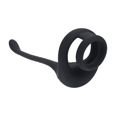 ANEL PARA O PÉNIS TRI O DE SILICONE COM COMANDO E ESTIMULADOR LEVELZ 