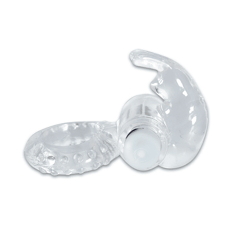 ANEL VIBRATÓRIO CONEJILLO TRANSPARENTE LIBID TOYS