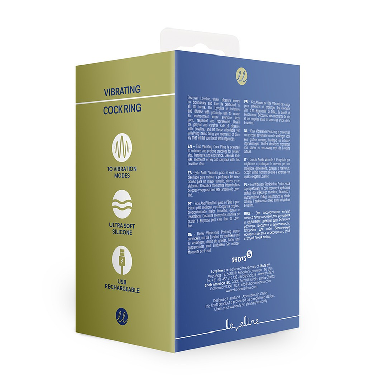 ANÉL PARA O PÉNIS COM VIBRAÇÃO LICORICE BLACK LOVELINE 3