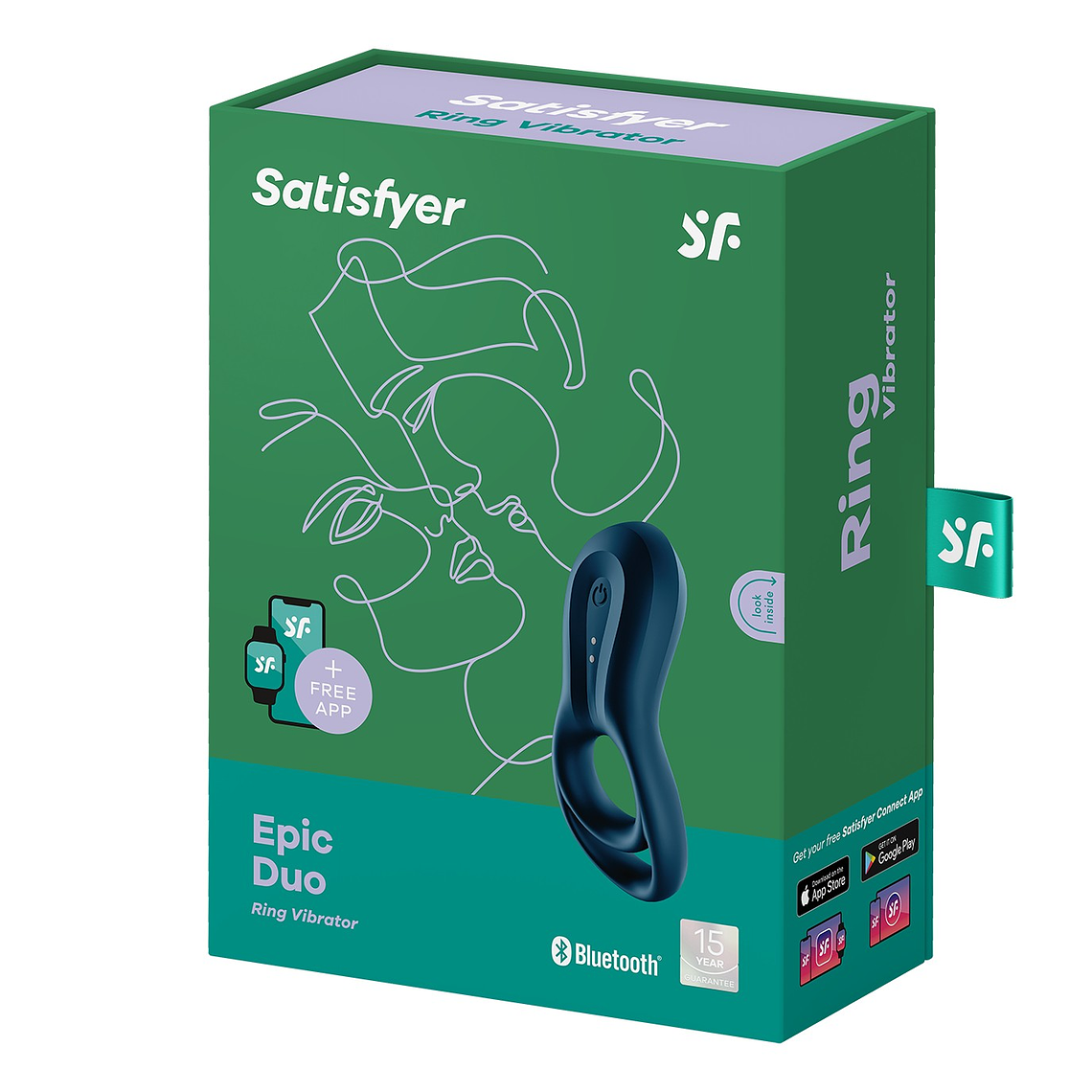 ANEL VIBRATÓRIO EPIC DUO COM APP SATISFYER 7