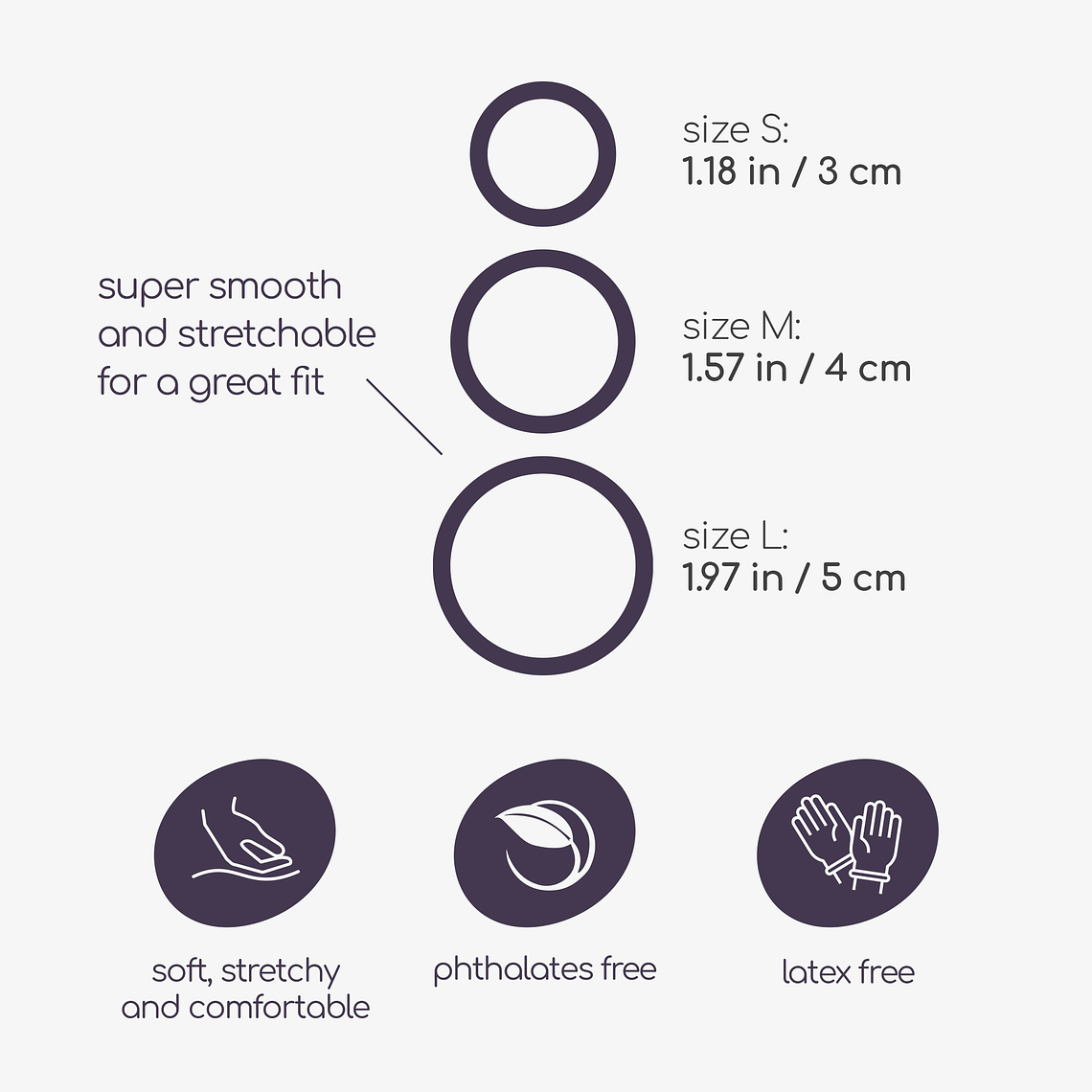 DALTONS CONJUNTO DE ANÉIS DE SILICONE PARA O PÉNIS CRUSHIOUS 5