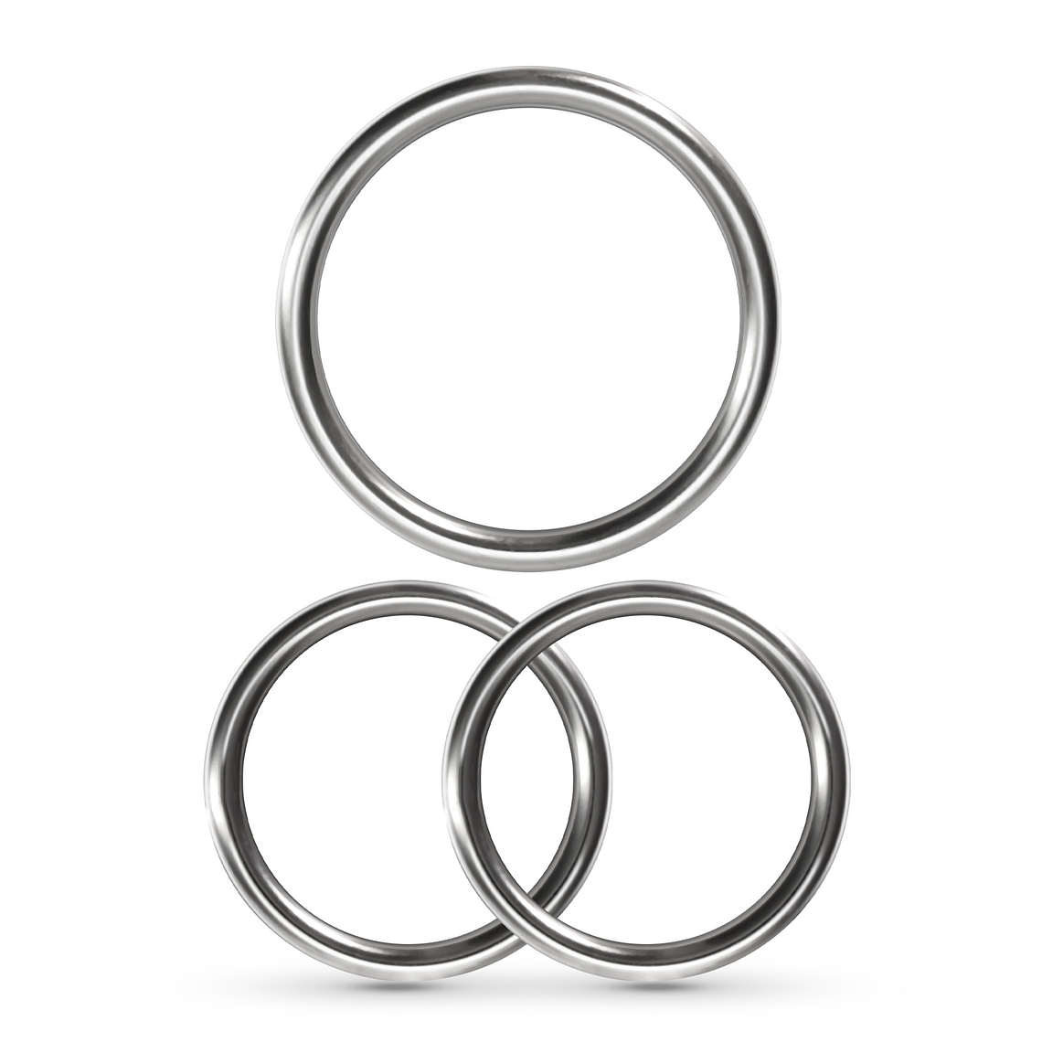 METALEROS CONJUNTO DE 3 ANÉIS PENIANOS EM METAL CRUSHIOUS 4