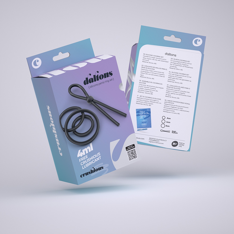 DALTONS CONJUNTO DE ANÉIS DE SILICONE PARA O PÉNIS CRUSHIOUS 13