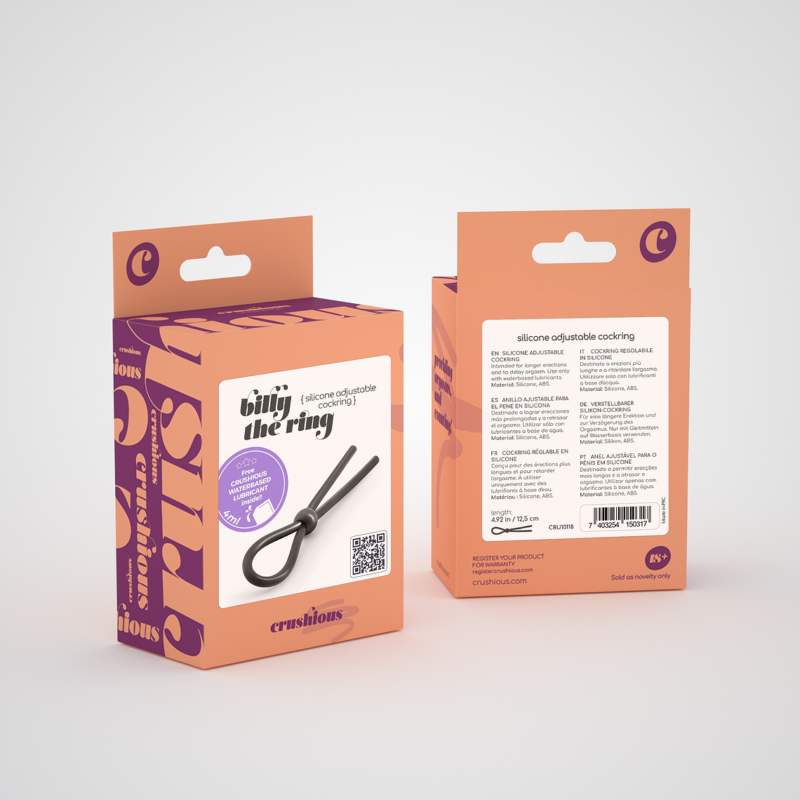 ANEL DE SILICONE AJUSTÁVEL PARA O PÉNIS BILLY THE RING CRUSHIOUS 5