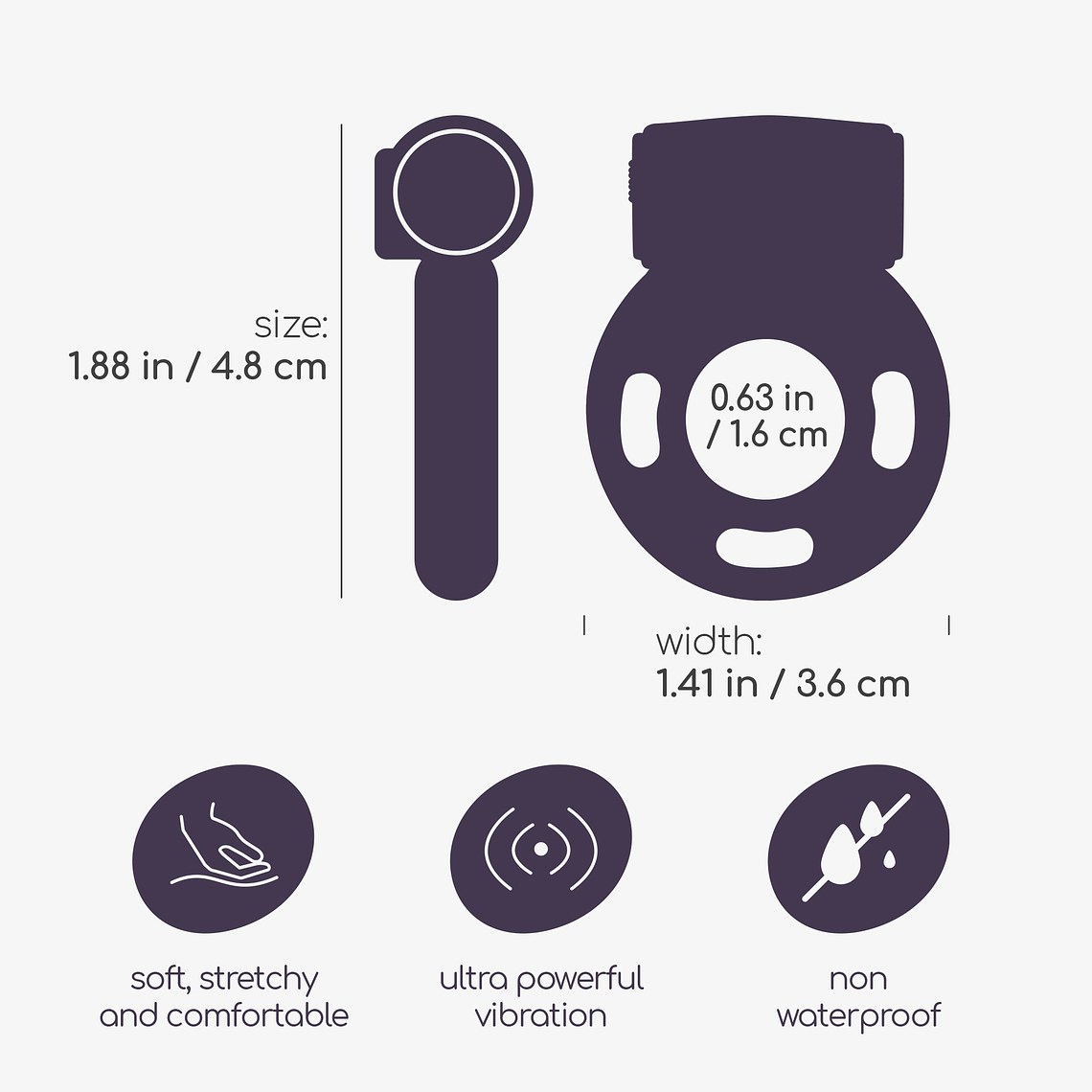 ANEL PARA O PÉNIS COM BALA VIBRATÓRIA BOOSTER CRUSHIOUS 5