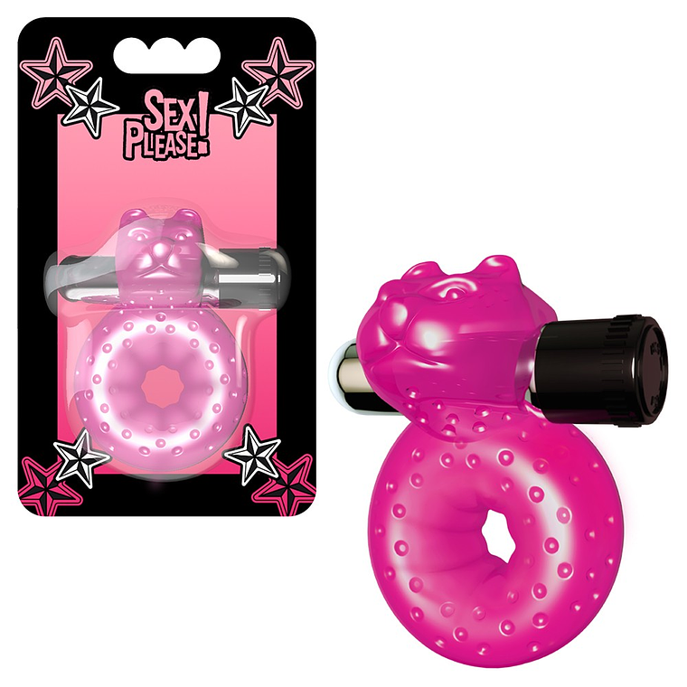 ANEL PARA O PÉNIS COM VIBRAÇÃO SEX PLEASE! MISHA ROSA 2