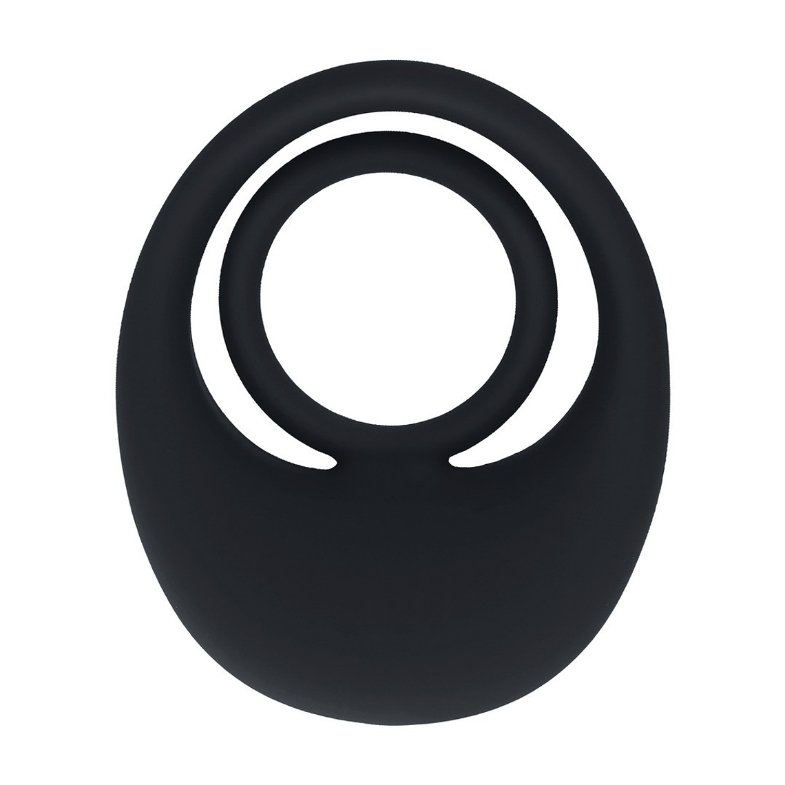 ANEL PARA O PÉNIS E TESTÍCULOS EM SILICONE LÍQUIDO COM VIBRAÇÃO PRETO LEVELZ 1