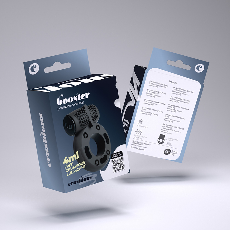 ANEL PARA O PÉNIS COM BALA VIBRATÓRIA BOOSTER CRUSHIOUS 15