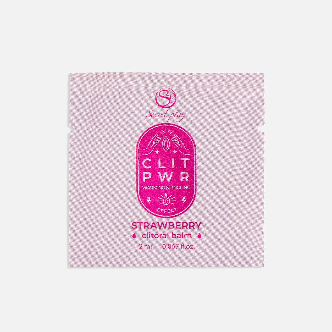 SAQUETA CLIT PWR - BÁLSAMO PARA CLÍTORIS DE MORANGO 2ML SECRET PLAY 1