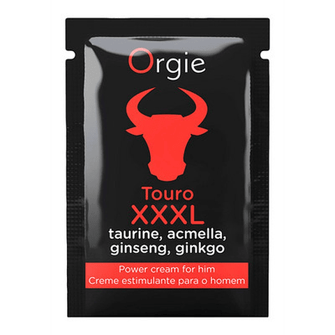 SAQUETA DE CREME ESTIMULANTE TOURO XXXL 2ML ORGIE