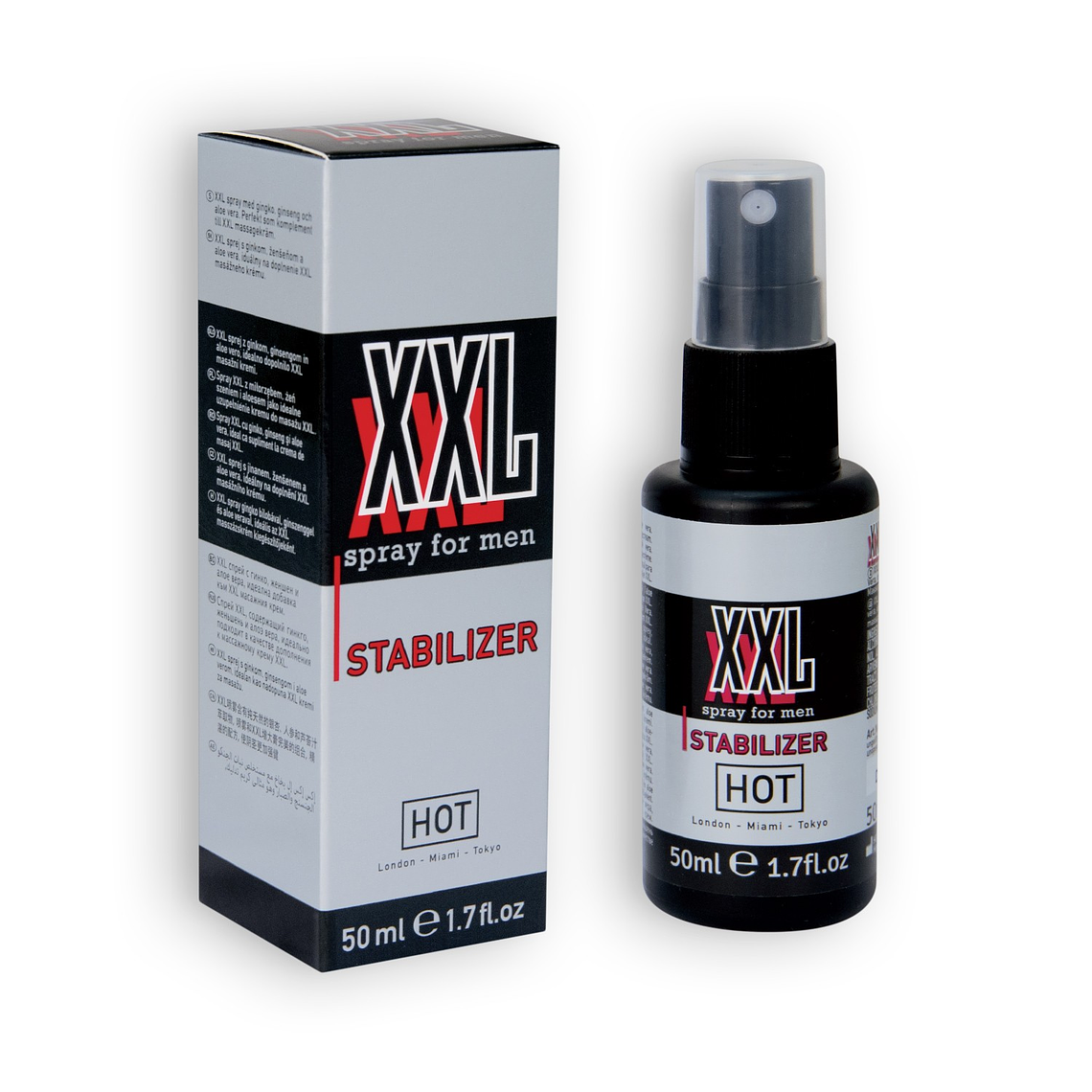 SPRAY ESTIMULANTE XXL STABILISER HOT™ PARA HOMEM 50ML 1