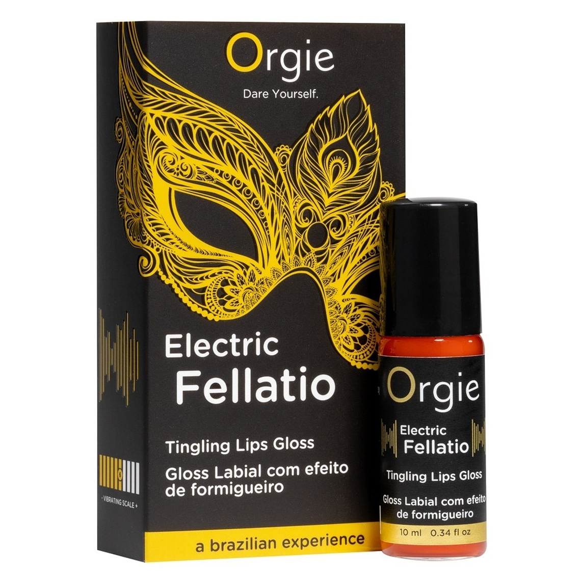 GLOSS COM EFEITO VIBRATÓRIO ELECTRIC FELLATIO 10ML ORGIE 2
