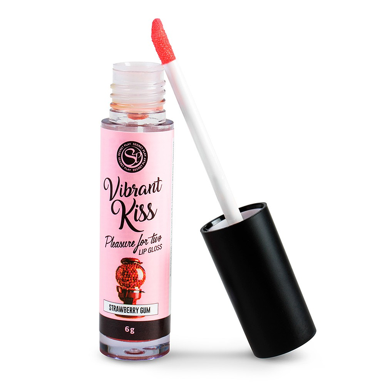 LIP GLOSS DE PASTILHA DE MORANGO VIBRANT KISS 6GR 3