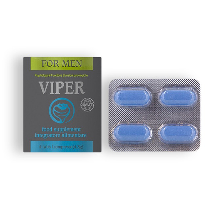 CÁPSULAS ESTIMULANTES VIPER PARA HOMEM 4 CAPS 1