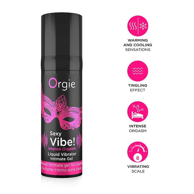 GEL COM VIBRAÇÃO INTENSE ORGASM 15ML ORGIE 1