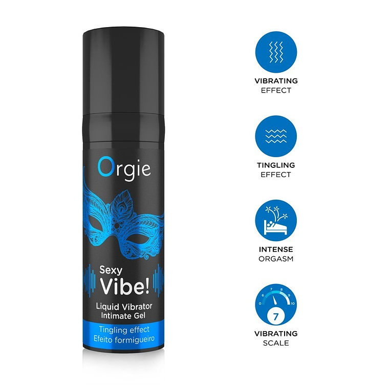 GEL COM VIBRAÇÃO LIQUID VIBRATOR 15ML ORGIE 1