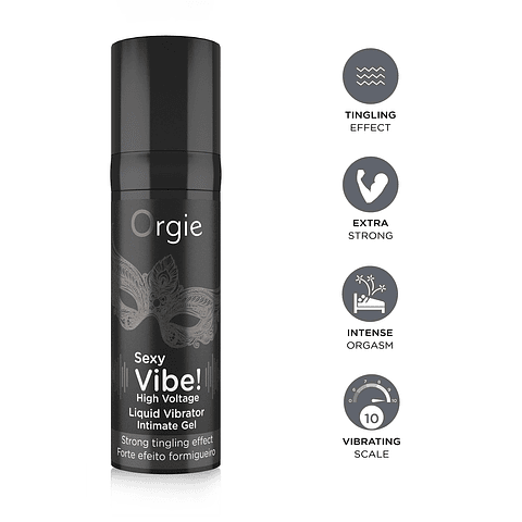 GEL COM VIBRAÇÃO SEXY VIBE HIGH VOLTAGE 15ML ORGIE