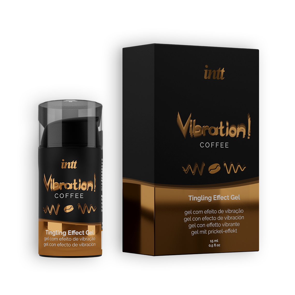GEL COM VIBRAÇÃO VIBRATION CAFÉ INTT 15ML 2
