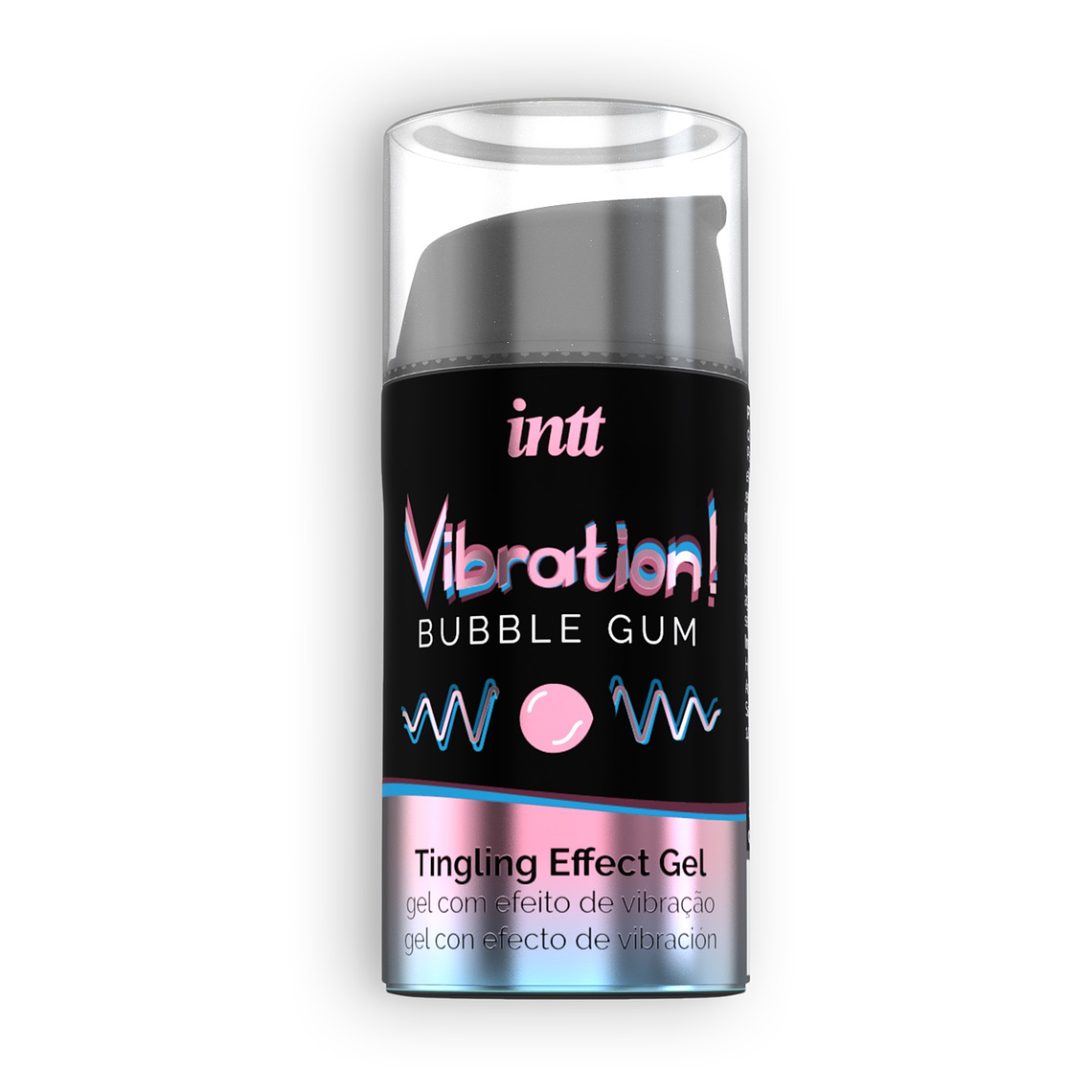 GEL COM VIBRAÇÃO VIBRATION PASTILHA ELÁSTICA INTT 15ML 1