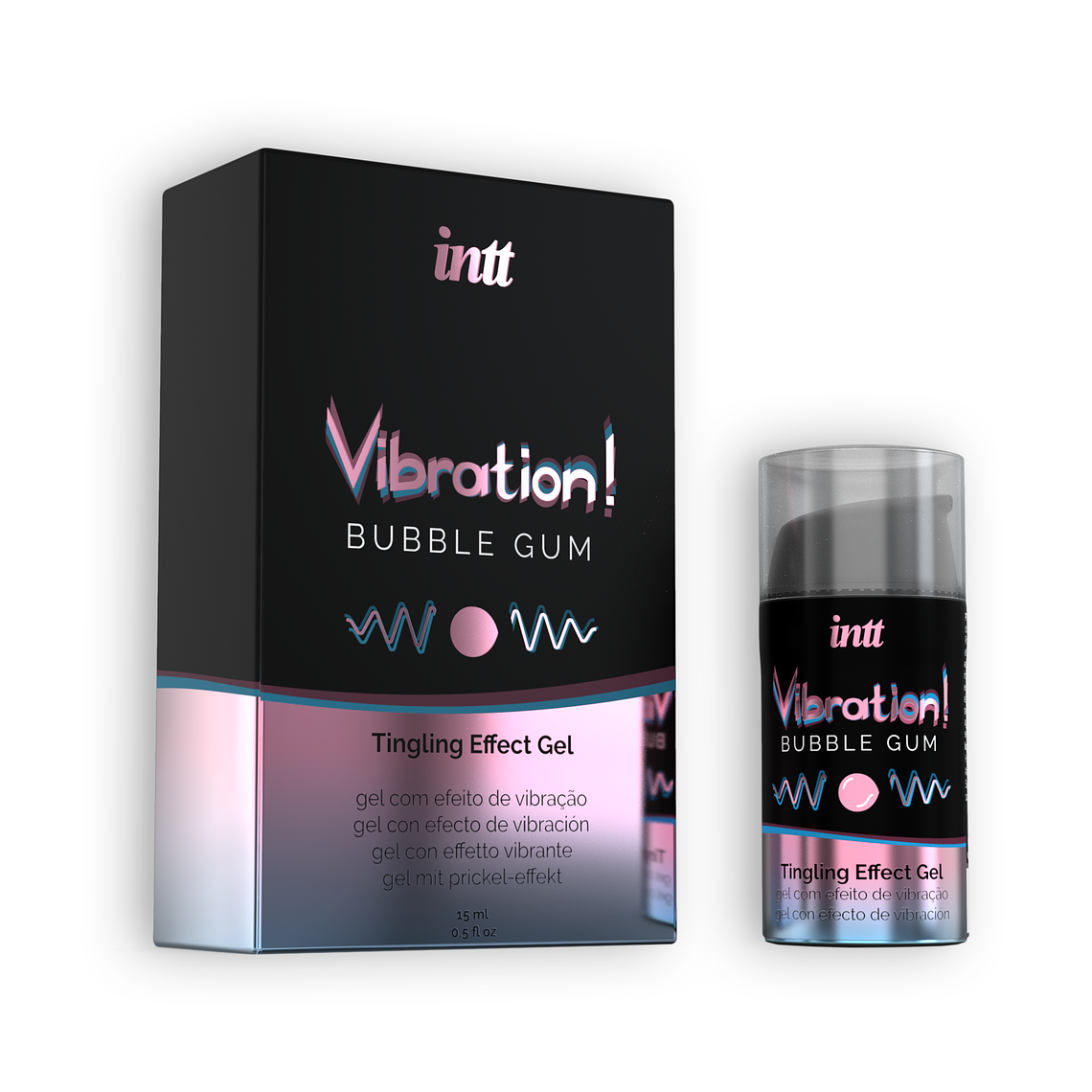 GEL COM VIBRAÇÃO VIBRATION PASTILHA ELÁSTICA INTT 15ML 2