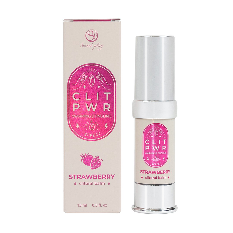 CLIT PWR - BÁLSAMO PARA CLÍTORIS DE MORANGO 15ML SECRET PLAY 1