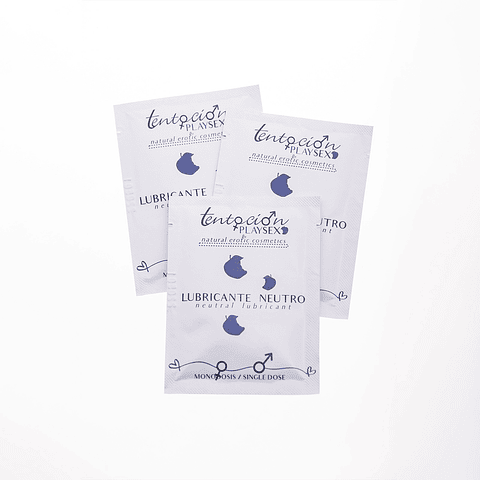 20 MONODOSES DE LUBRIFICANTE NEUTRO 5ML TENTACIÓN PLAY SEX