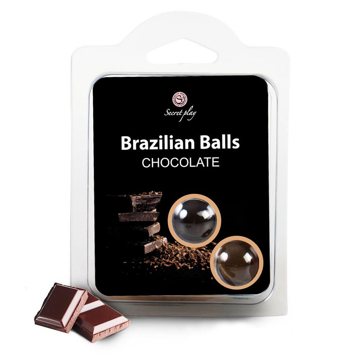 BOLAS LUBRIFICANTES BEIJÁVEIS BRAZILIAN BALLS SABOR A CHOCOLATE 2 X 4GR 3
