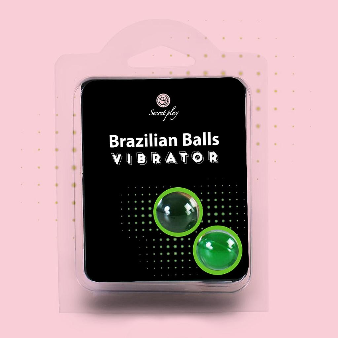 BOLAS LUBRIFICANTES BRAZILIAN BALLS SHOCK EFEITO VIBRADOR 2 X 4GR 1