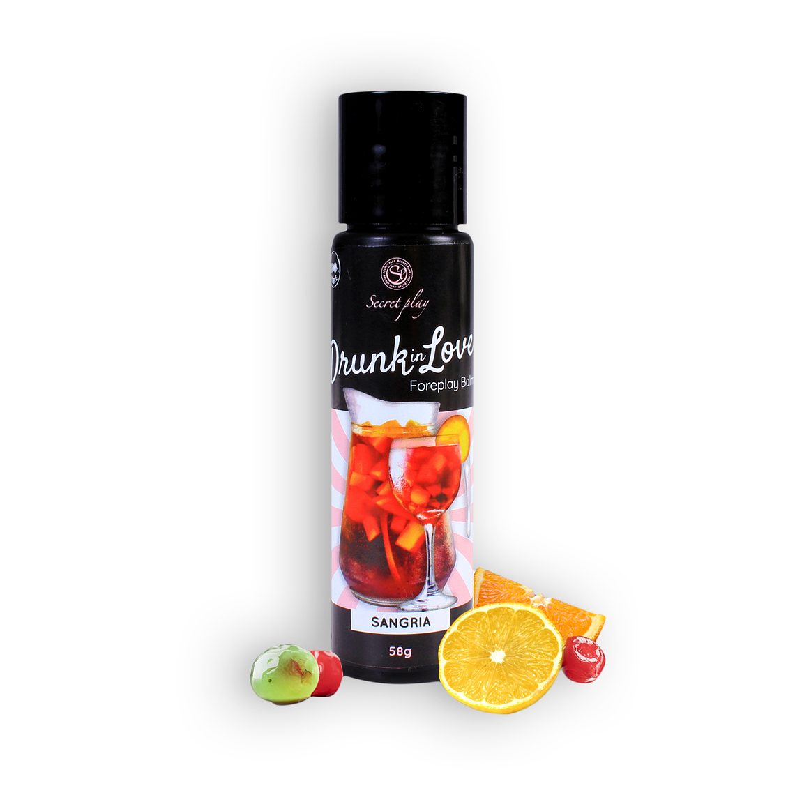 BÁLSAMO LUBRIFICANTE SABOR SANGRIA DRUNK IN LOVE SECRET PLAY 60ML 1