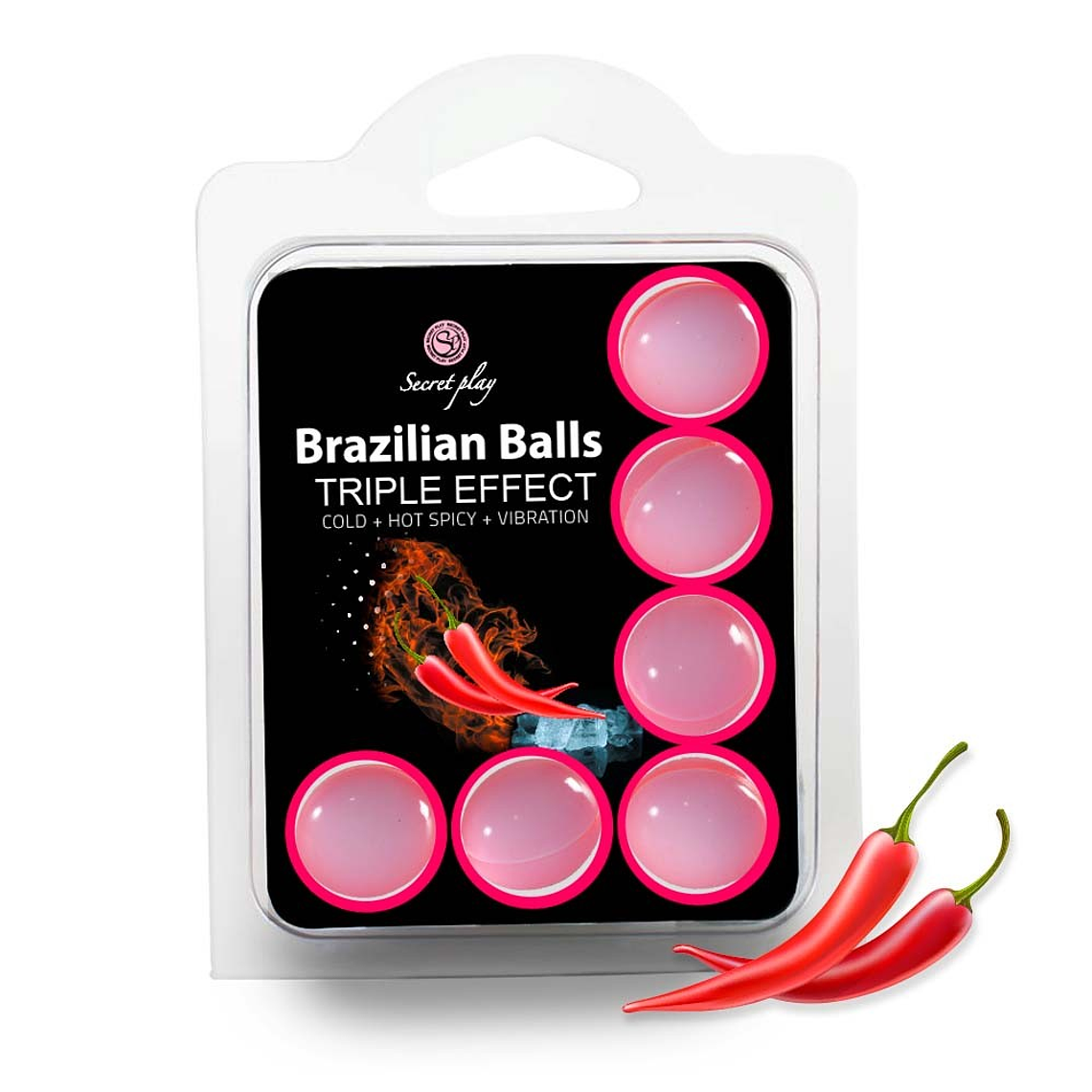 BOLAS LUBRIFICANTES BRAZILIAN BALLS EFEITO TRIPLO 6 X 4GR 2