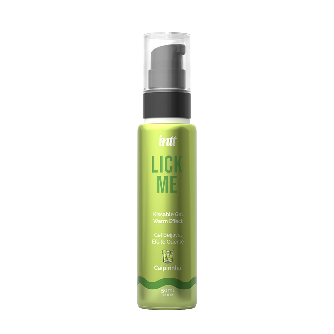 GEL BEIJÁVEL COM EFEITO CALOR E SABOR A CAIPIRINHA LICK ME INTT 50ML 1