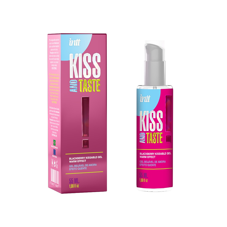 GEL BEIJÁVEL COM EFEITO CALOR KISS AND TASTE AROMA AMORA INTT 55ML 1