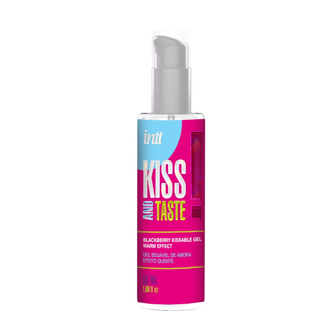 GEL BEIJÁVEL COM EFEITO CALOR KISS AND TASTE AROMA AMORA INTT 55ML 2
