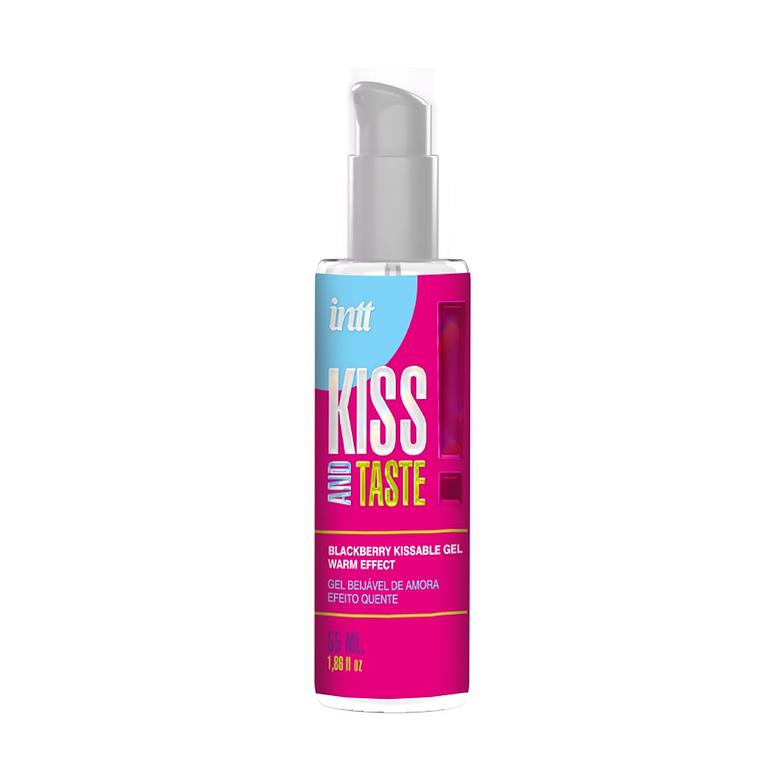 GEL BEIJÁVEL COM EFEITO CALOR KISS AND TASTE AROMA AMORA INTT 55ML 2