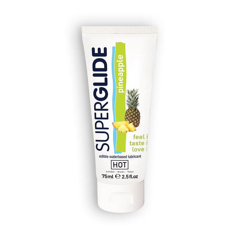 LUBRIFICANTE COMESTÍVEL HOT™ SUPERGLIDE ANANÁS 75ML 1