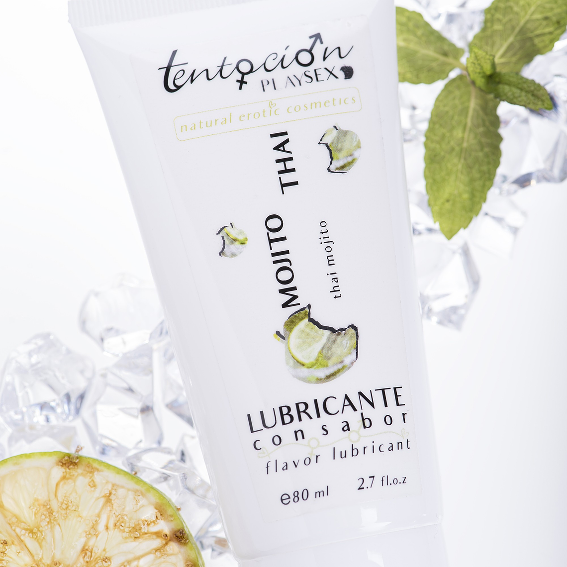LUBRIFICANTE COM SABOR A MOJITO THAI 80ML TENTACIÓN PLAY SEX 2